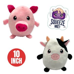 10" ROUND PIG & COW