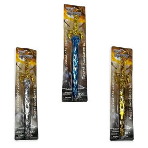 CARDED WARRIOR SWORD 3 ASSORTED (CTN QTY 48)