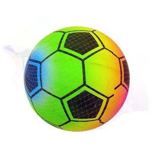 BALL 9" RAINBOW SOCCER BALL (CTN QTY 192)
