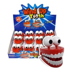 WIND UP CHATTERING TEETH CDU X 12 (CTN QTY 180)