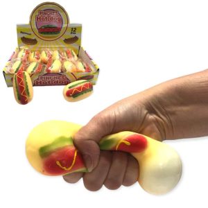 SQUEEZY 9CM HOTDOG CDU X 12 (CTN QTY 72)