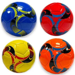 BALL SIZE 5 SWIRL MATT 4 ASSORTED