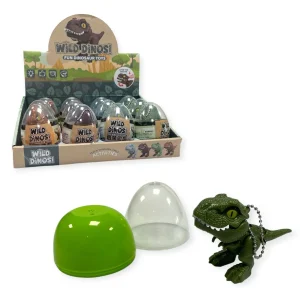 WILD DINO'S KEY CHAIN IN EGG CDU X 12 (CTN QTY 144)