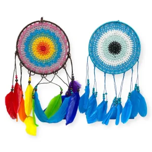 DREAM CATCHER CIRCLE WITH FEATHERS (CTN QTY 96)