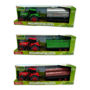TRACTOR & TRAILER SET 3 ASSORTED (CTN QTY 24)