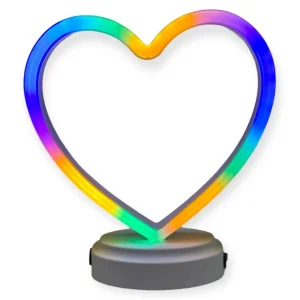 LIGHT TUBE SIGN HEART (CTN QTY 12)