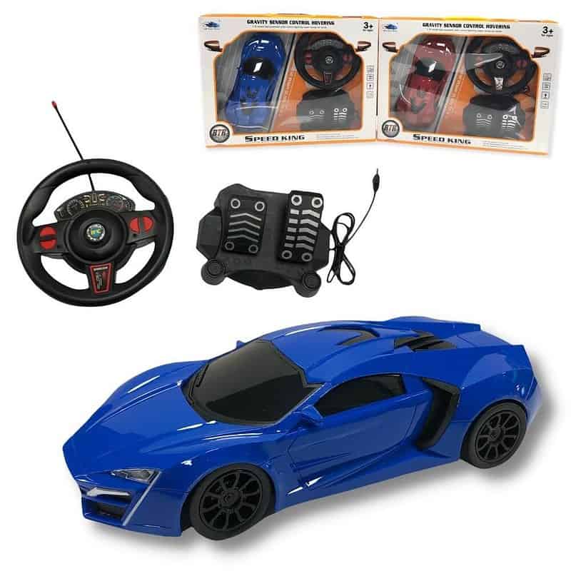 R/C  1:16 SPEED KING CAR WITH PEDALS & S WHEEL (CTN QTY 12)