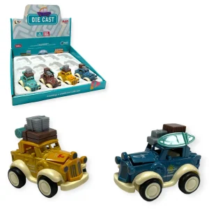 DIE CAST 9CM RETRO HOLIDAY HOT ROD CAR CDU X 12 (CTN QTY 72)