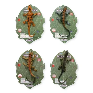 10" LIZARDS ON CARD 4 ASSORTED (CTN QTY 48)