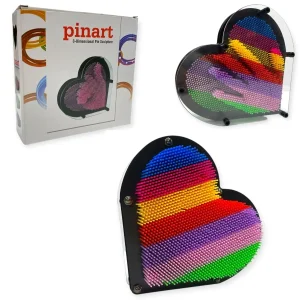 22CM HEART SHAPED PIN ART (CTN QTY 24)