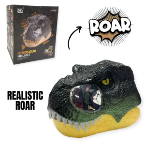DINOSAUR HELMET WITH VOICE CONTROL & LIGHT (CTN QTY 12)
