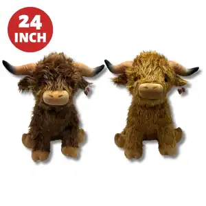 24" HAMISH & HETTY HIGHLAND COW (CTN QTY 6)