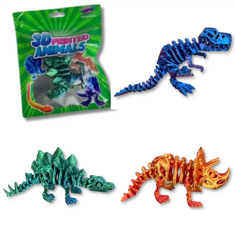3D DINOSAURS 13CM 3 ASSTD (CTN QTY 96) Airfreight