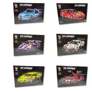 52CM BUILD YOUR OWN TECHNIQUE RACING CAR 6 ASSTD (CTN QTY 6)