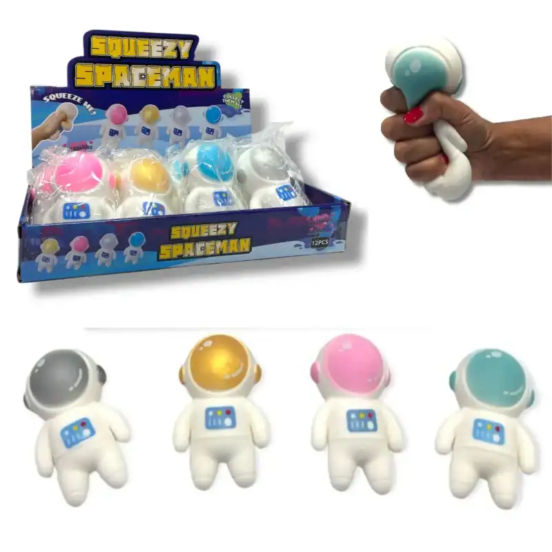 12CM SQUEEZY SPACEMAN IN CDU X 12 (CTN QTY 72)