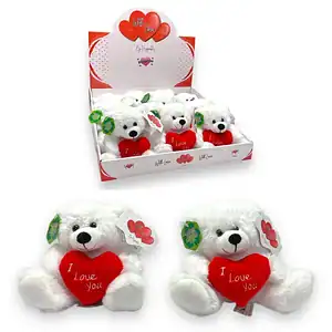 6″ I LOVE YOU HEART BEAR IN CDU X 12