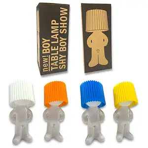 SHY BOY TABLE LAMP 4 COLOURS (CTN QTY 12)