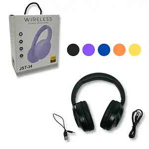 WIRELESS BLUETOOTH STEREO HEADPHONES 5 COLS (CTN QTY 20)